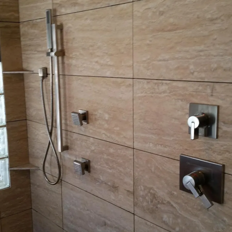 Shower fixture installation for Gas Line Repair in Flint